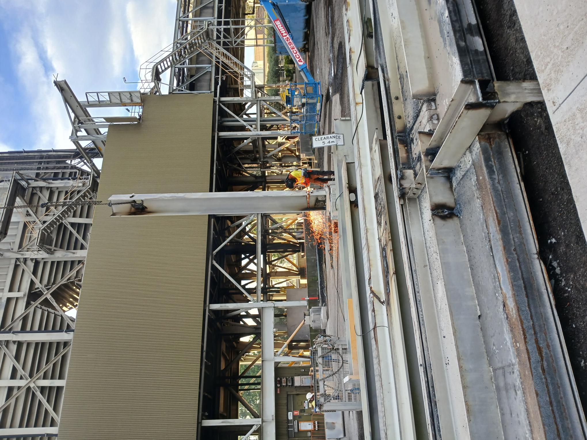 PWCS structural steel removal