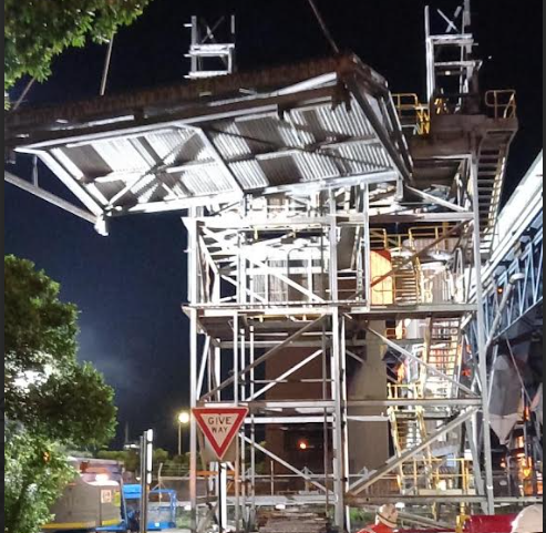 PWCS conveyor gantry removal