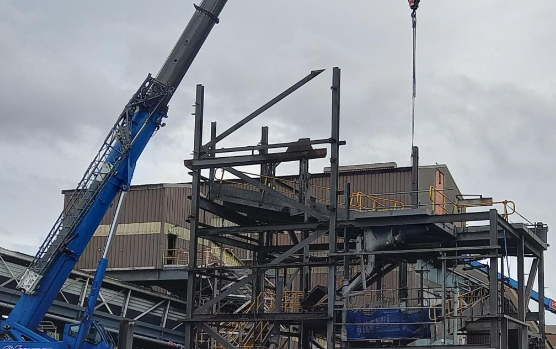 PWCS crane supported gantry removal