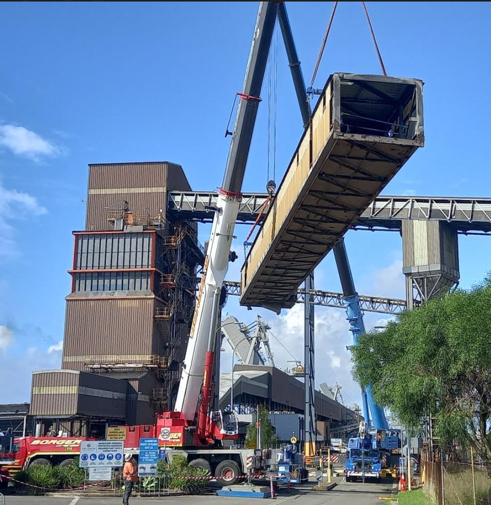 PWCS structural steel removal works