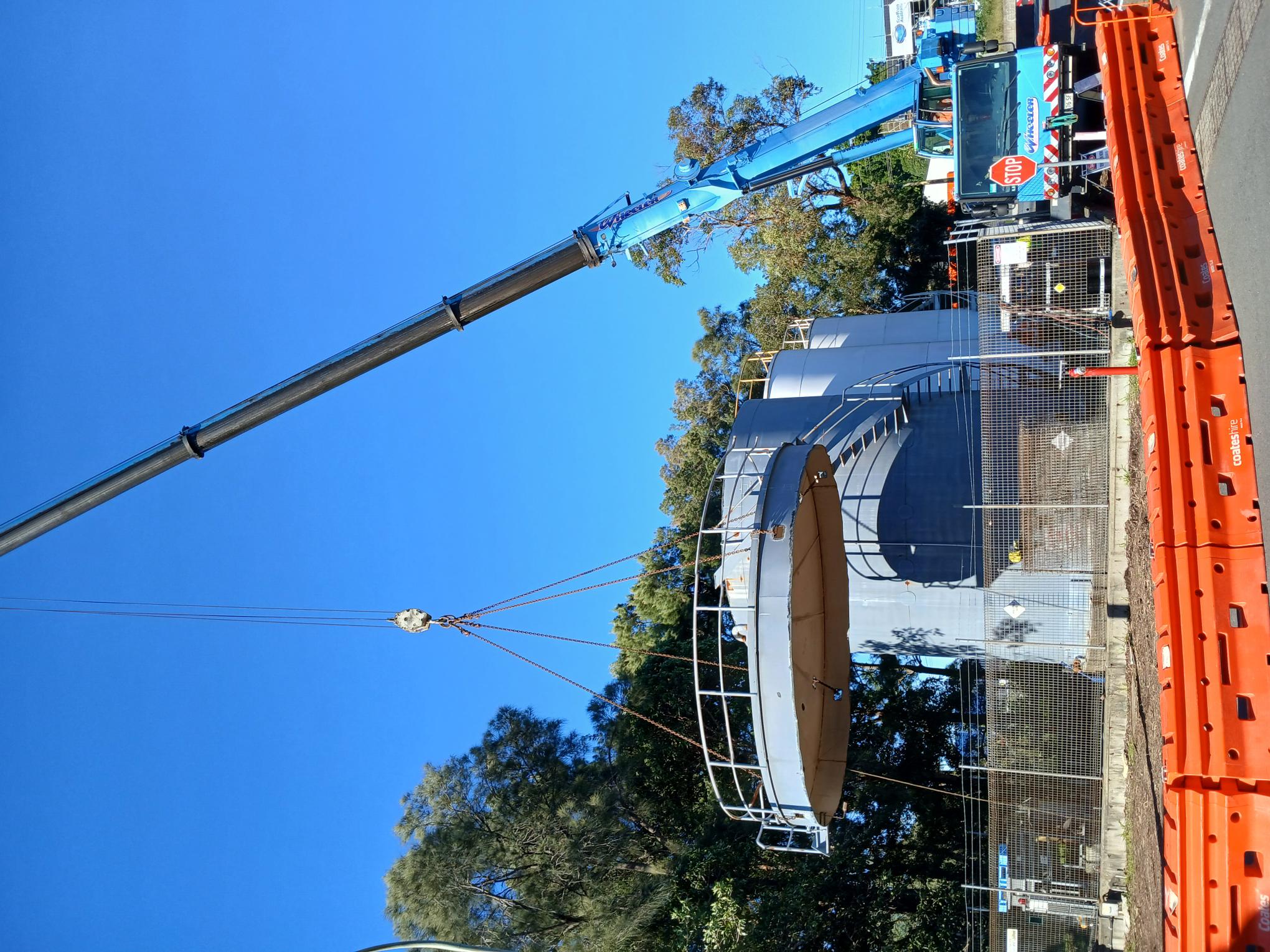 Pacific National silo deconstruction works